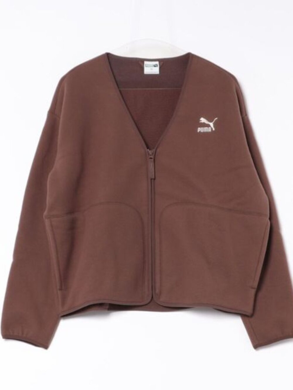 PUMA Classics Relaxed Cardigan Men’s Large Espresso NWT